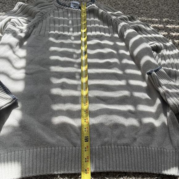 Columbia Pullover Sweater Mens L Brown Crew Neck Ribbed Knit 100% Cotton Casual - Picture 3 of 8